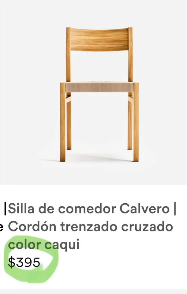 NUEVA Silla De MASAYA & CO En Madera De Teca, TOTALMENTE NUEVA