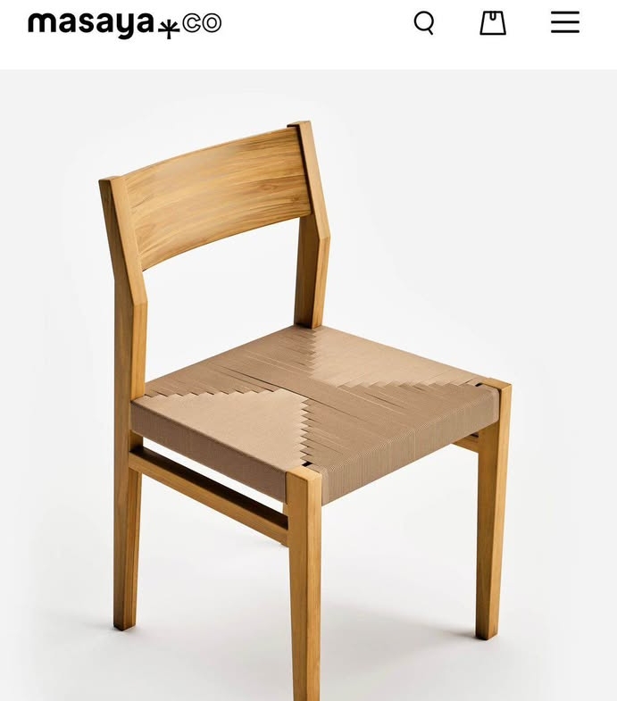 NUEVA Silla De MASAYA & CO En Madera De Teca, TOTALMENTE NUEVA