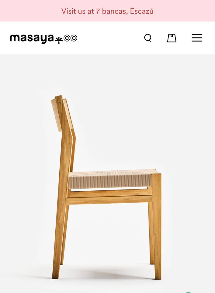 NUEVA Silla De MASAYA & CO En Madera De Teca, TOTALMENTE NUEVA