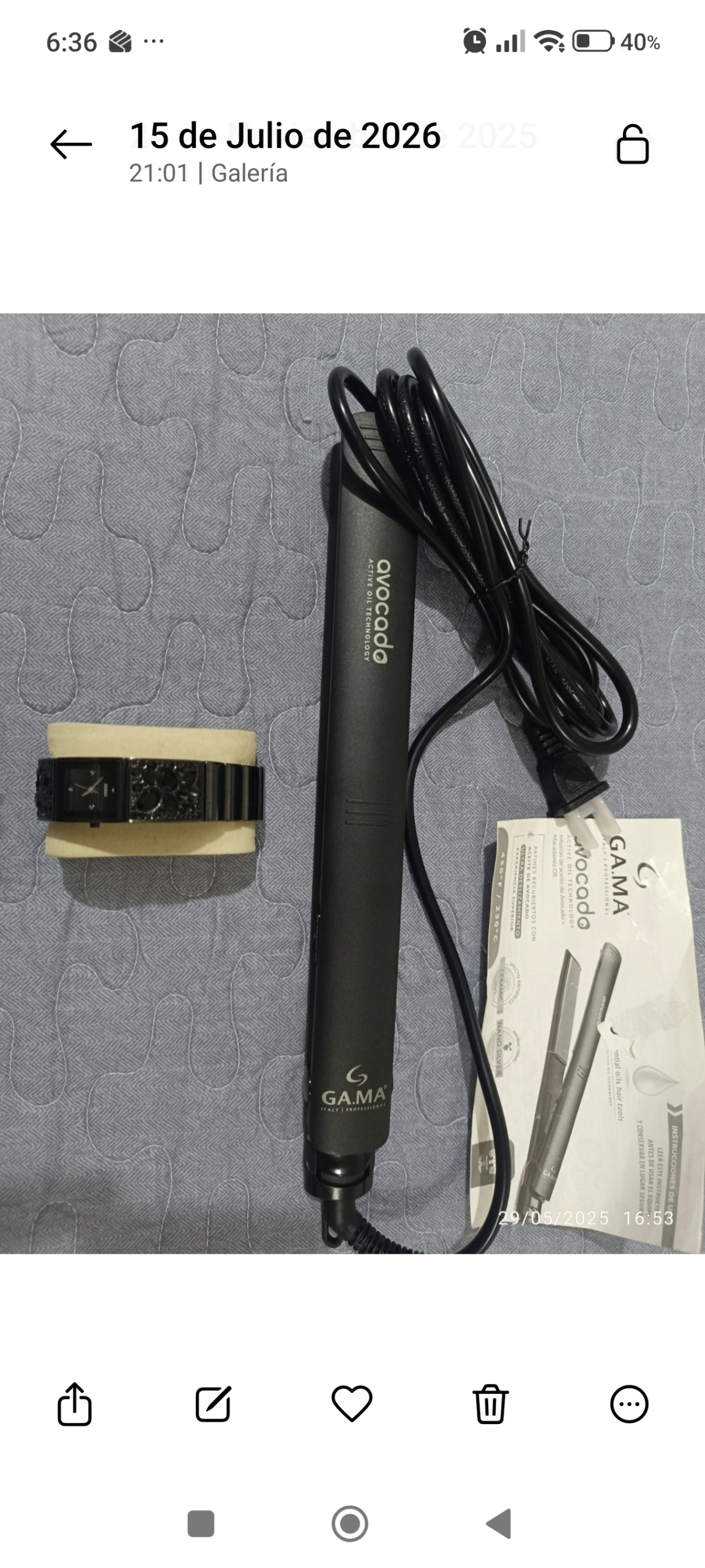 Reloj Guess con Secador de pelo