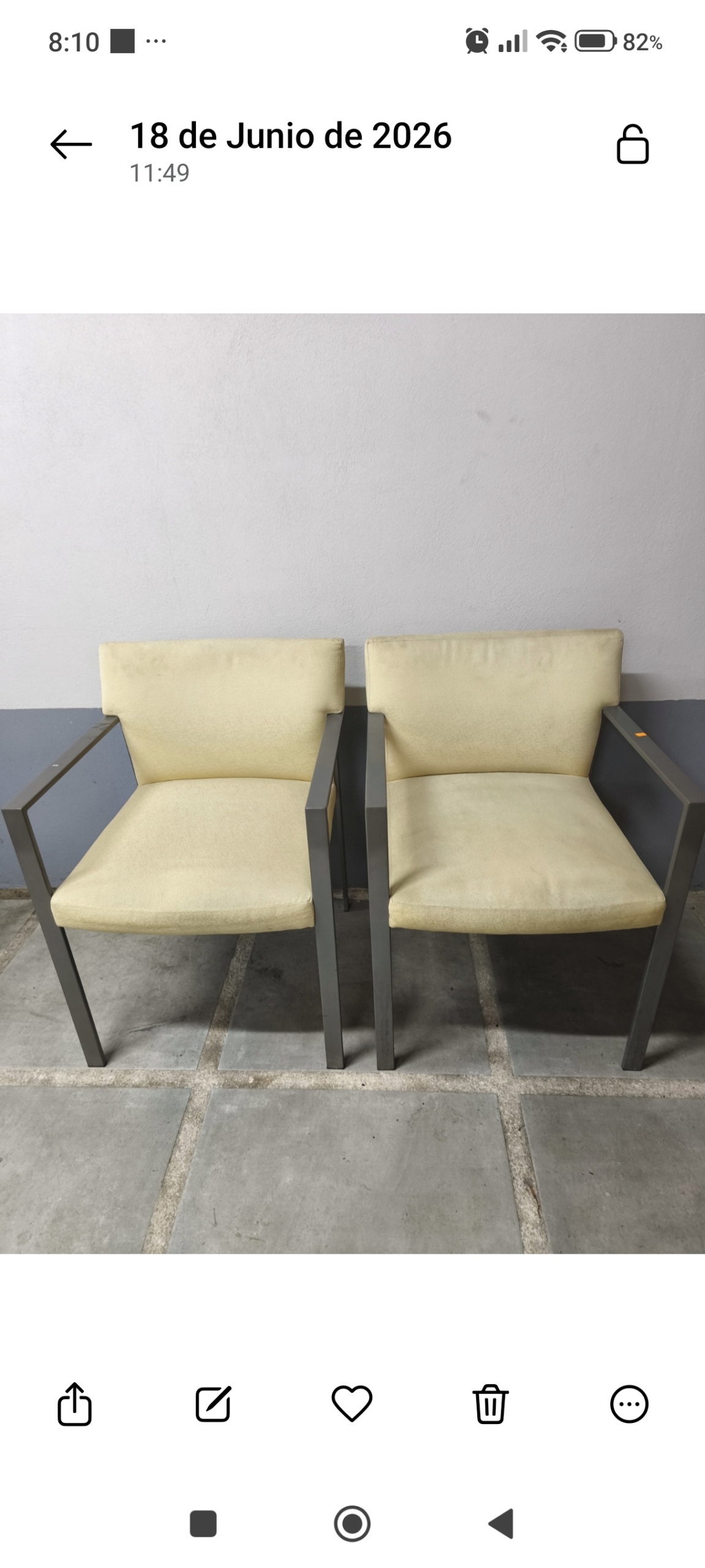Sillas Metálica .