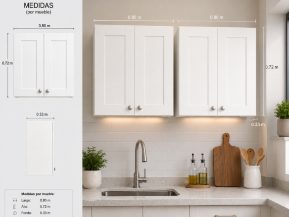 Muebles aereos para cocina