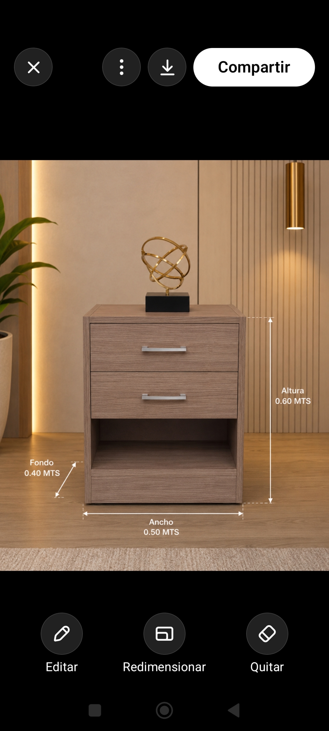 Mesa para dormitorio