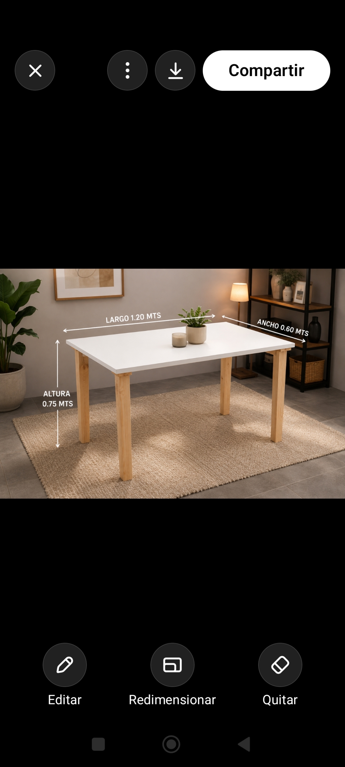Mesa- escritorio sobre blanco