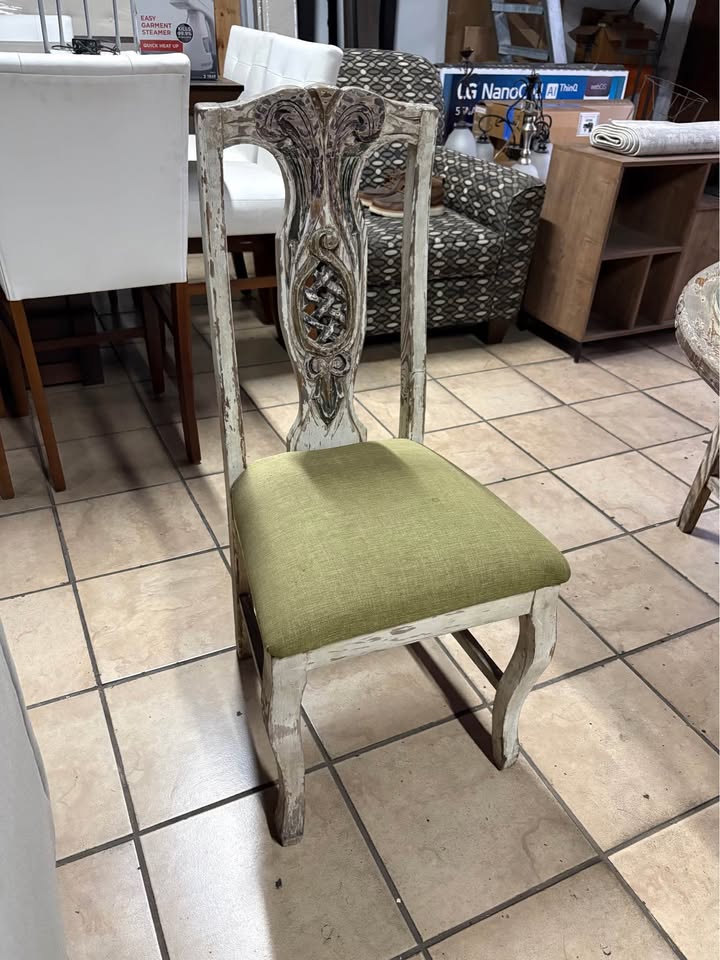 Juego Comedor 5 Sillas En Madera Traído De La India, Como Nuevo