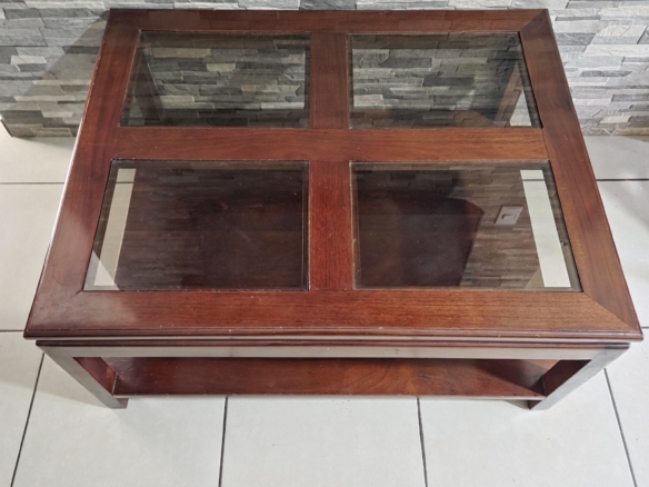 COMBO: MESA DE CENTRO + MUEBLE RECIBIDOR + ESPEJO + ESQUINERO