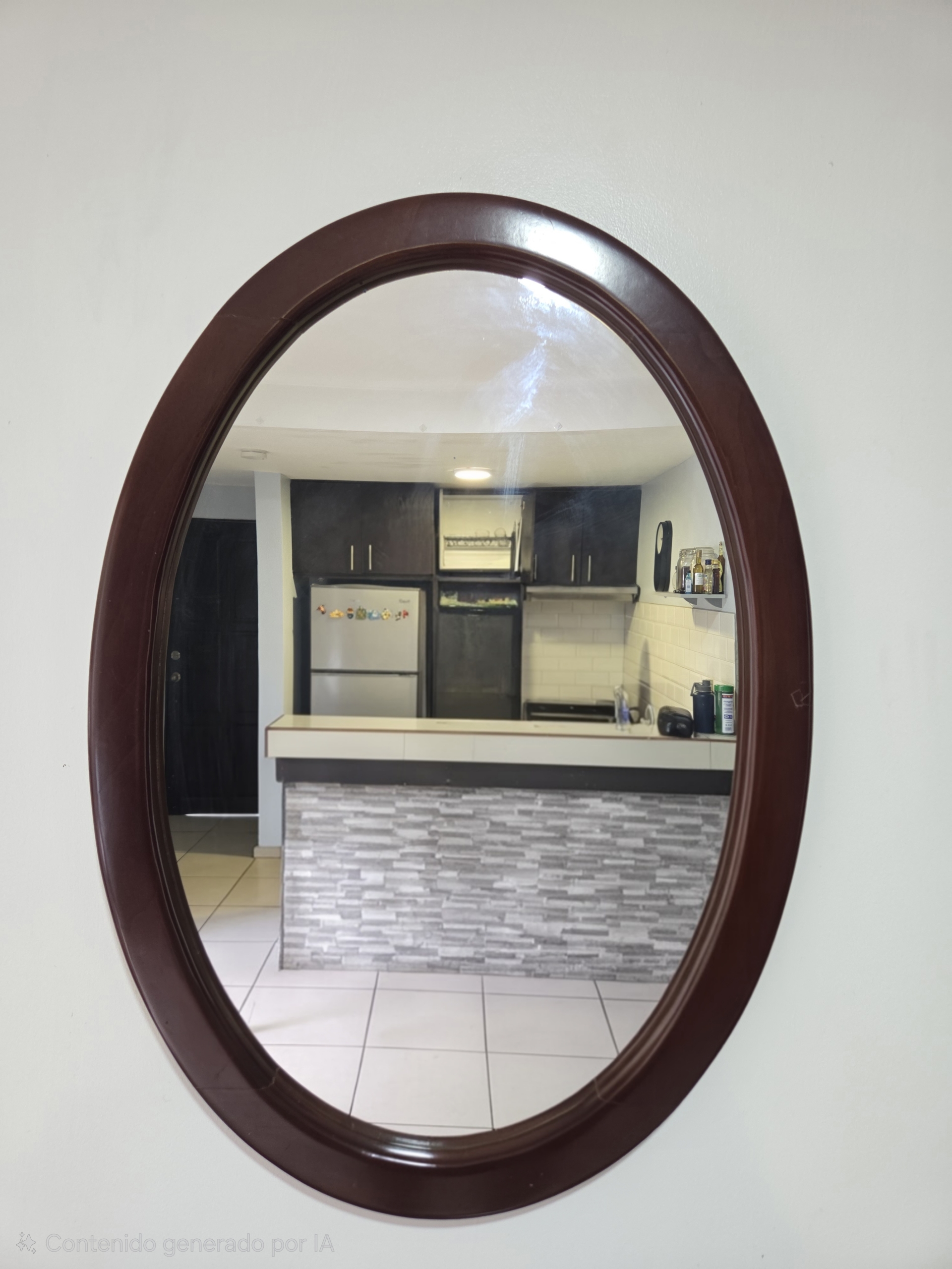 Mueble recibidor con espejo