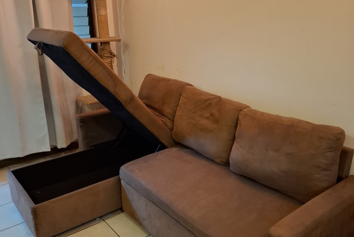 🛋️ Sofá seccional en L con almacenamiento