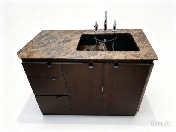 Mueble lavatorio cedro